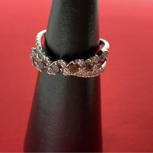 Bomb Party RBP3961 “Time to Unwind” Lab Created Topaz on Rhodium Size 8 Ring NWT